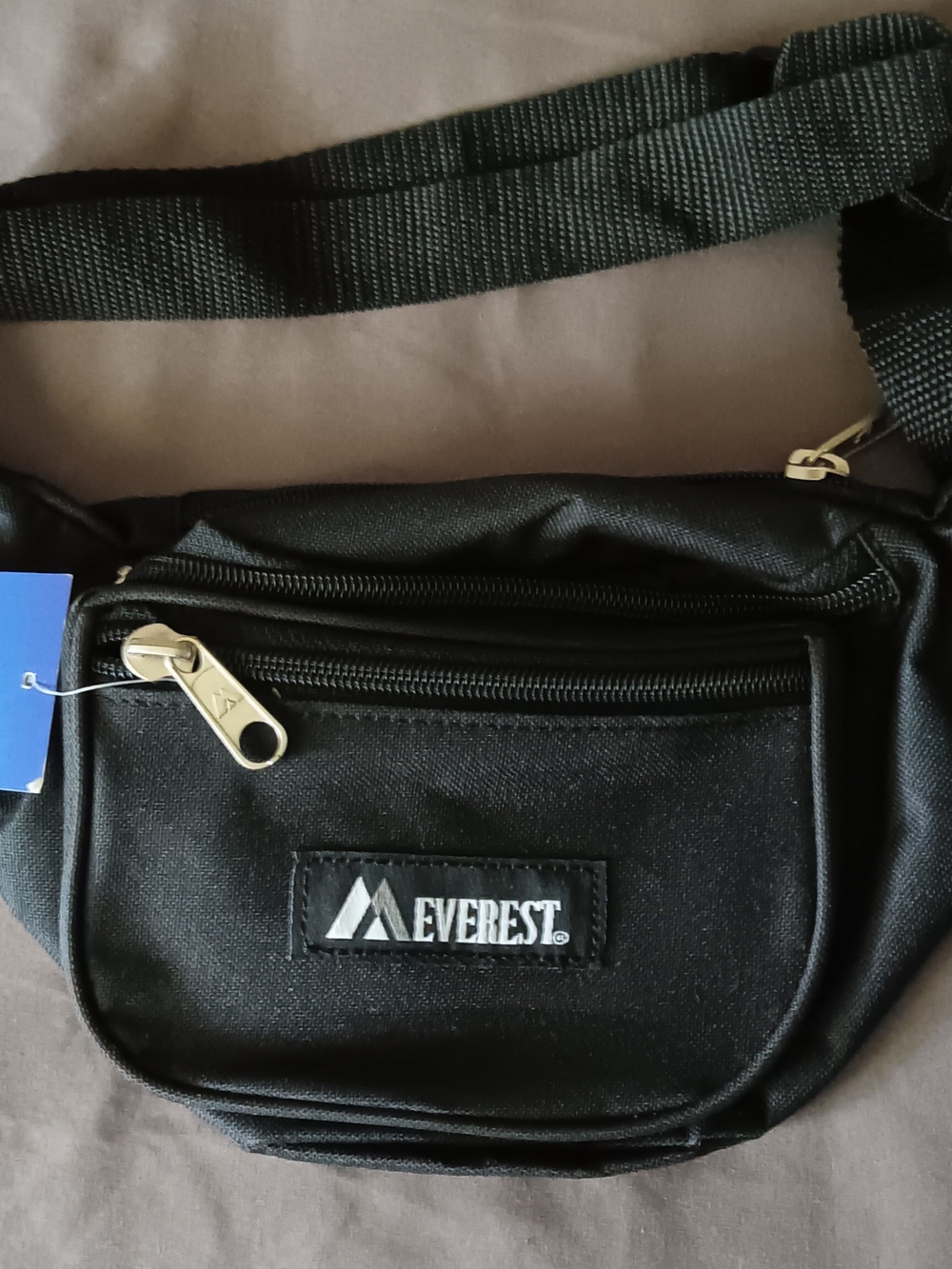 Black Everest Waist Bag - Compact Crossbody Carry